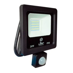 PROYECTOR LED ULTRA THIN SMD 20W IP66 LUZ FRÍA C/ SENSOR DE MOVIMIENTO